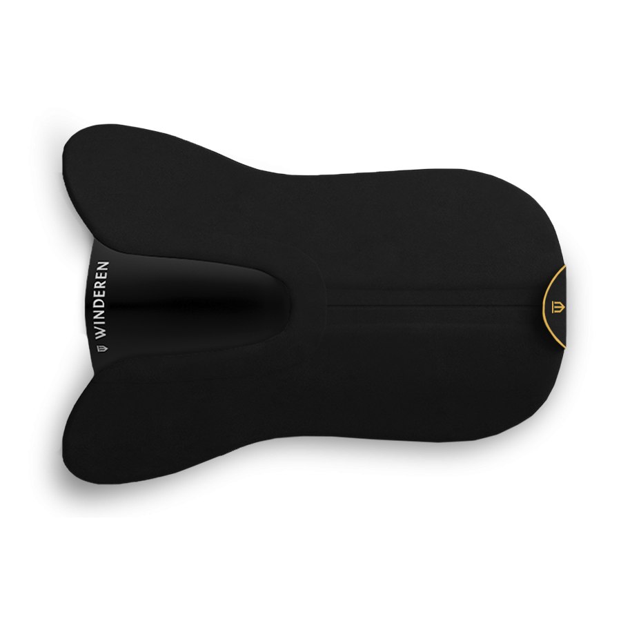 Pokrowiec do podkładki pod siodło Winderen skokowy - Coal/Gold
