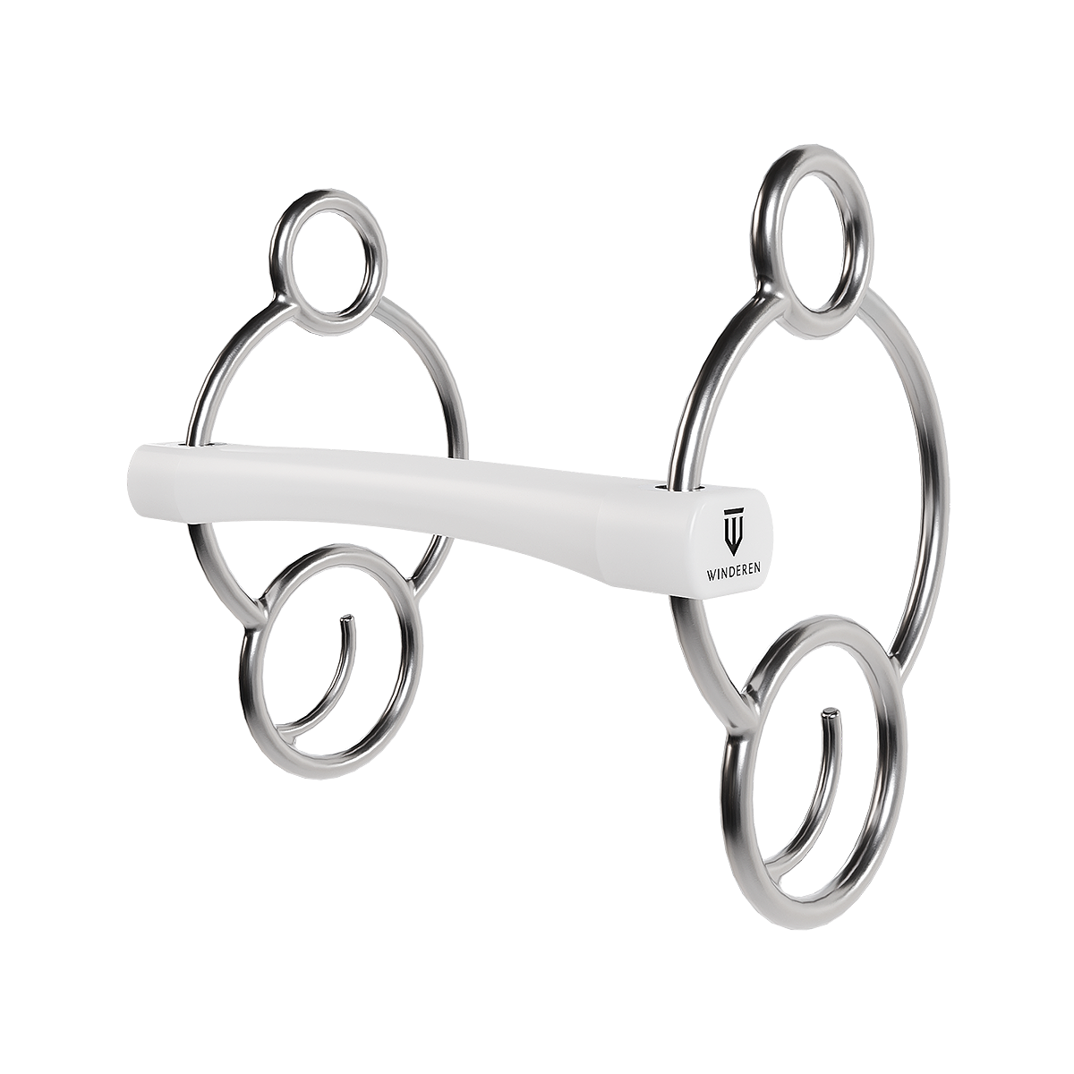 Wędzidło Winderen Wielokrążek - Flexi 135 mm - White Edition - Comfort