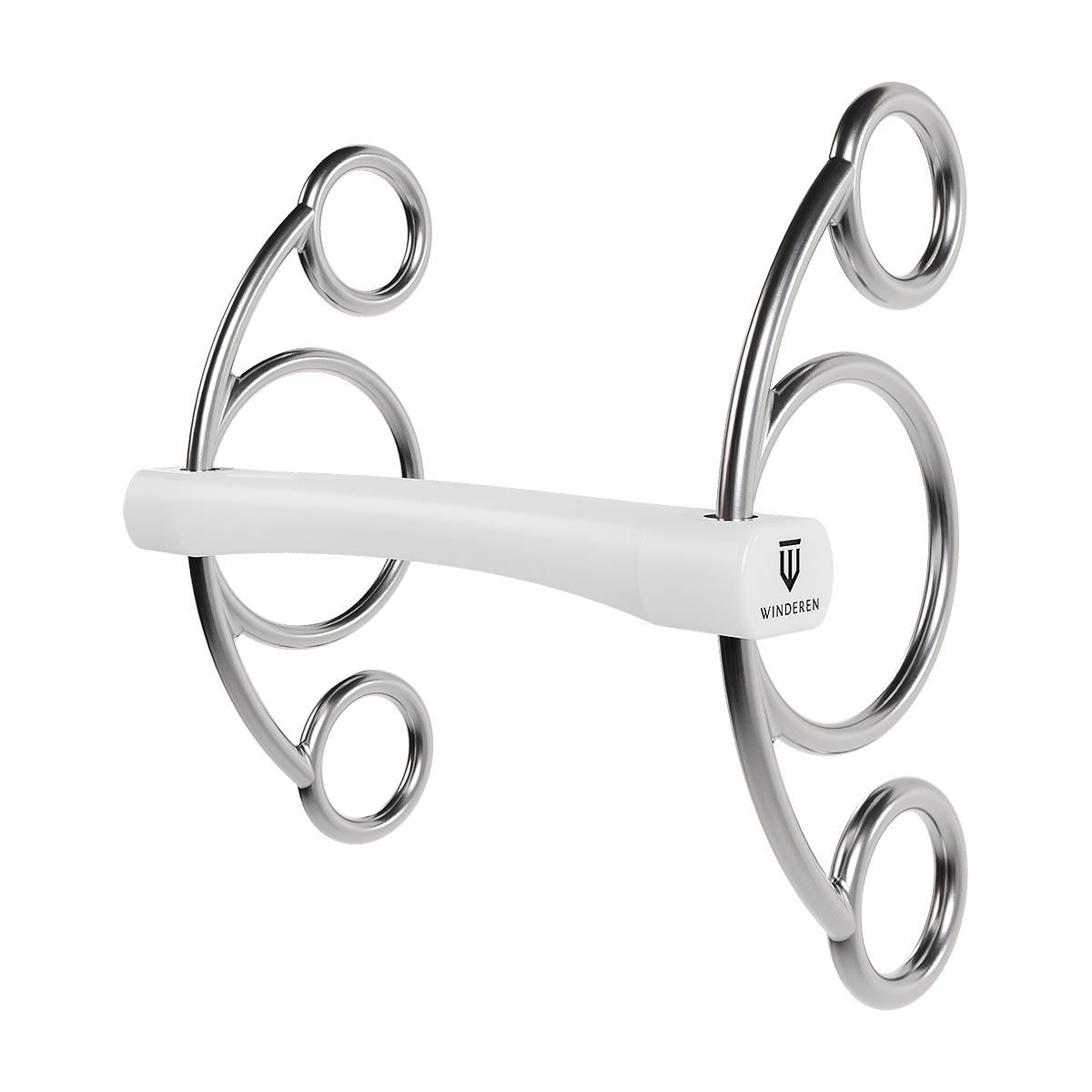 Wędzidło Winderen z czankami - Flexi 135 mm - White Edition - Comfort