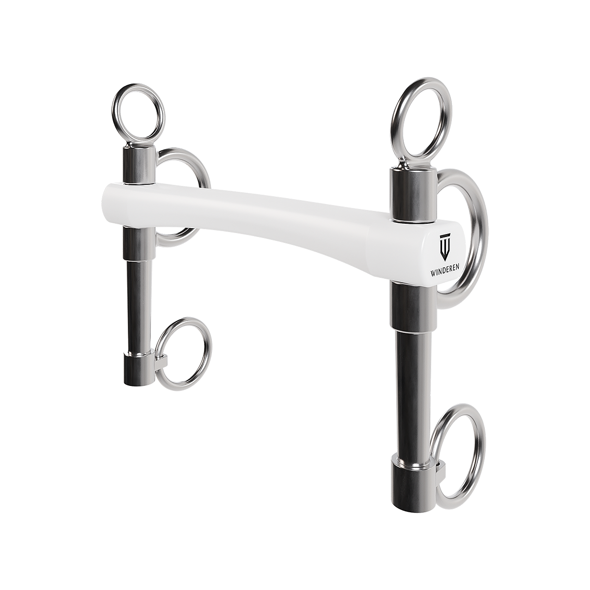 Wędzidło Winderen Pelham średni - Flexi 135 mm - White Edition - Comfort