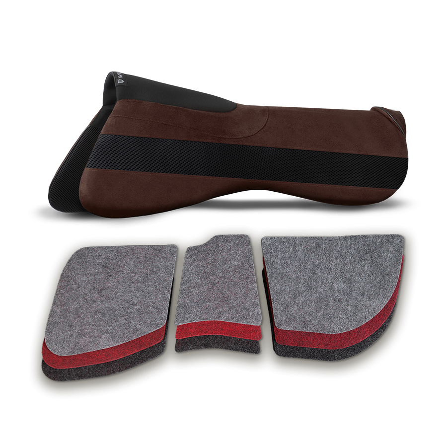 Podkładka pod siodło Winderen ujeżdżeniowa korekcyjna Comfort 18mm - Chocolate