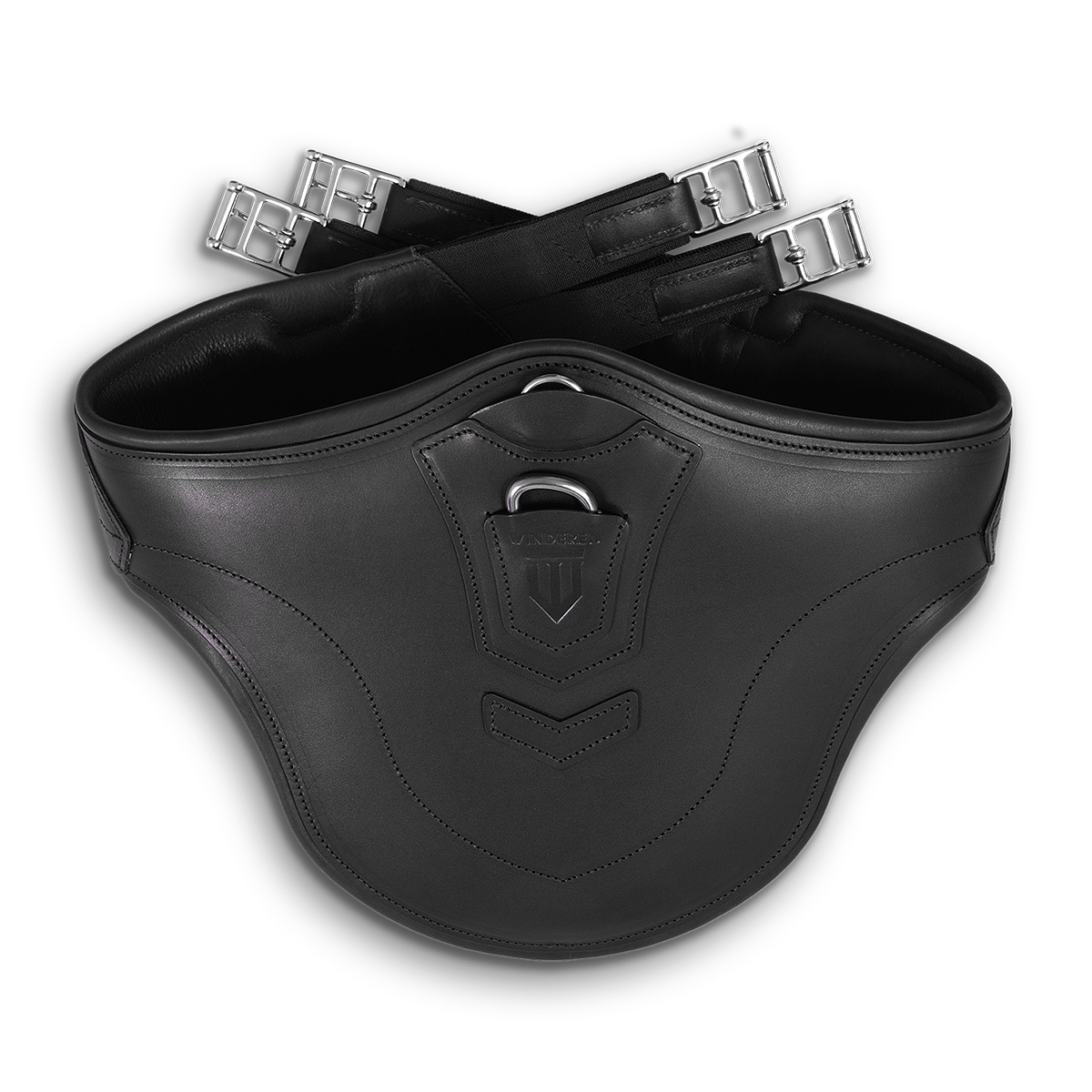 Popręg skokowy z fartuchem Winderen 135 cm - Black