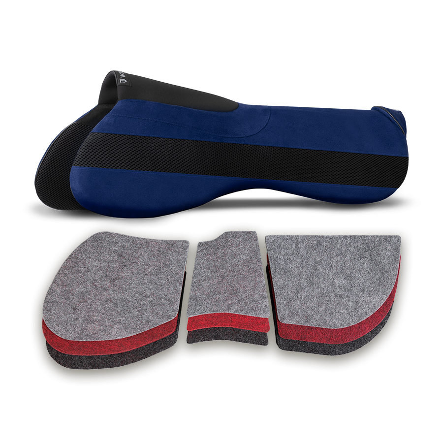 Podkładka pod siodło Winderen skokowa korekcyjna Comfort 18mm - Dark Blue