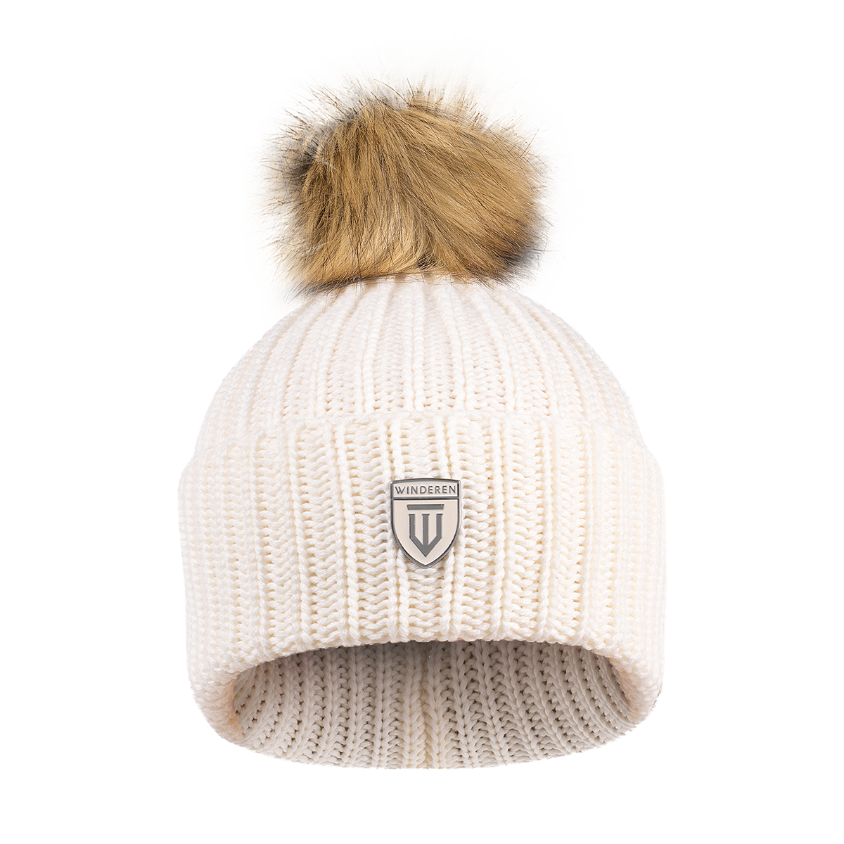 Czapka Winderen Merino - Pearl/Brown
