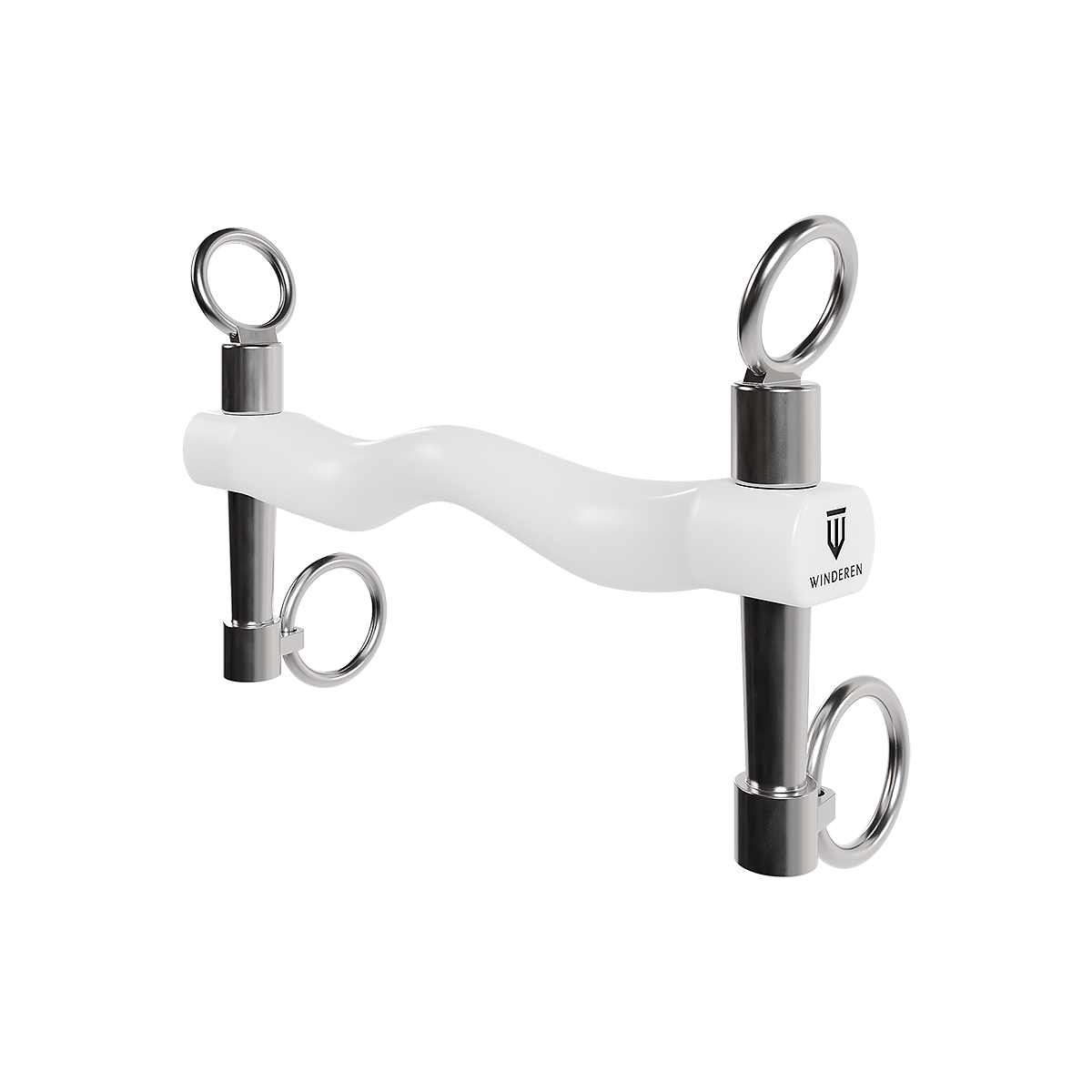 Wędzidło Winderen Munsztuk krótki - Sztanga 135 mm - White Edition - Comfort