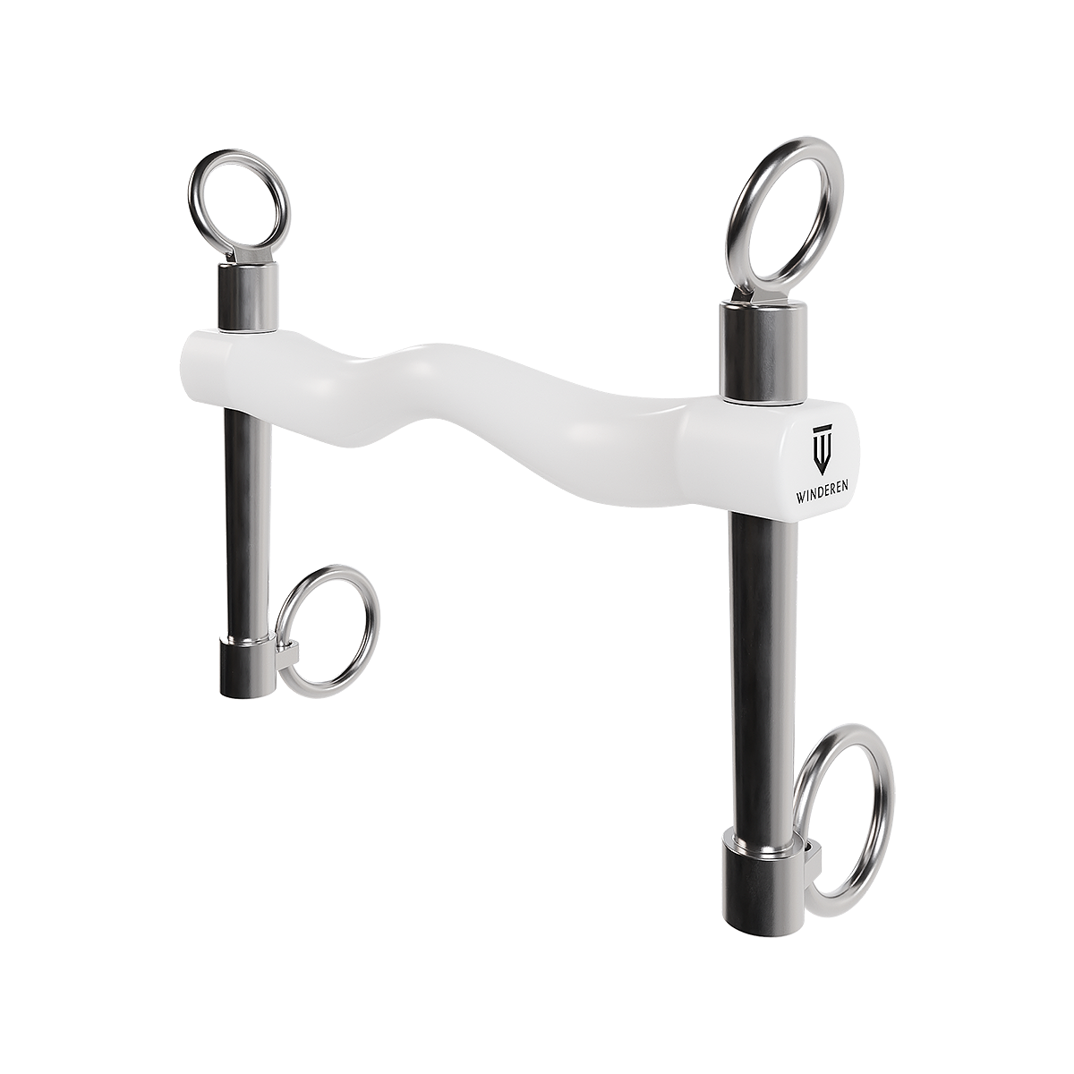 Wędzidło Winderen Munsztuk średni - Sztanga 135 mm - White Edition - Comfort