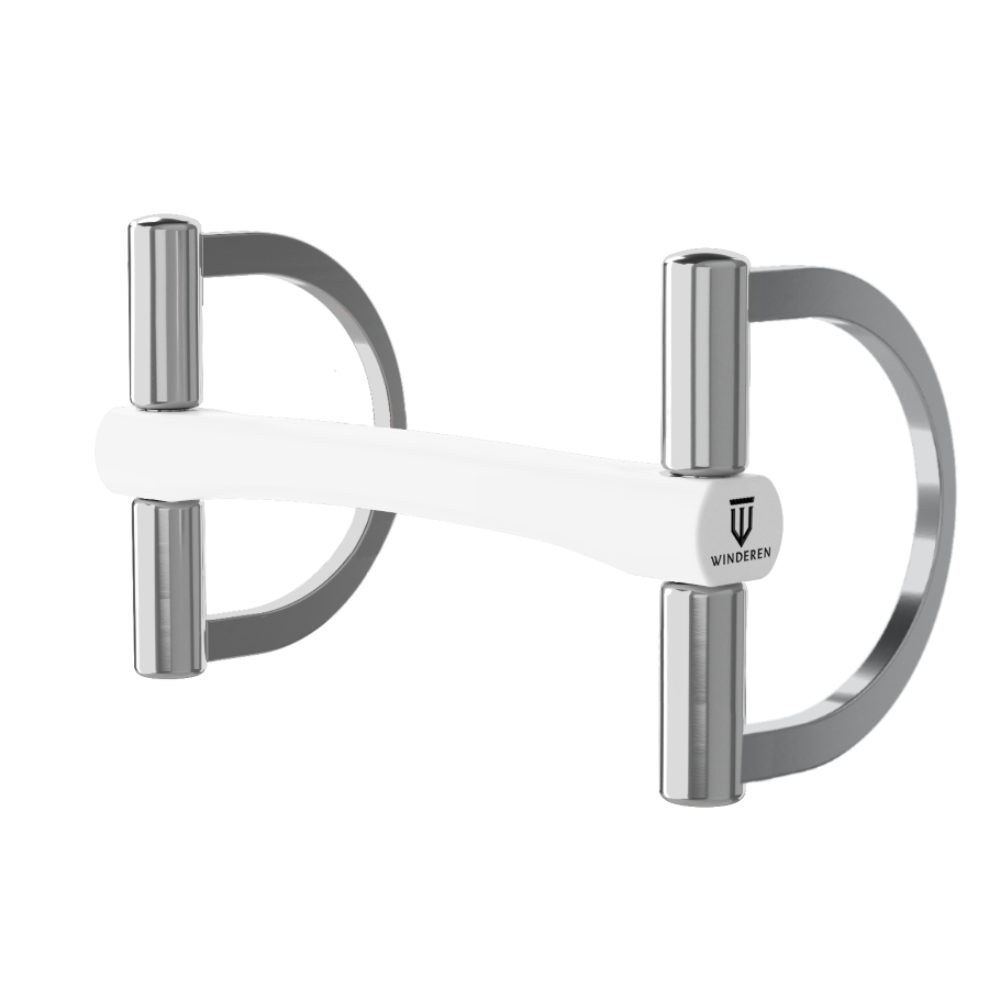 Winderen Wędzidło duże "D" - White Edition - Comfort