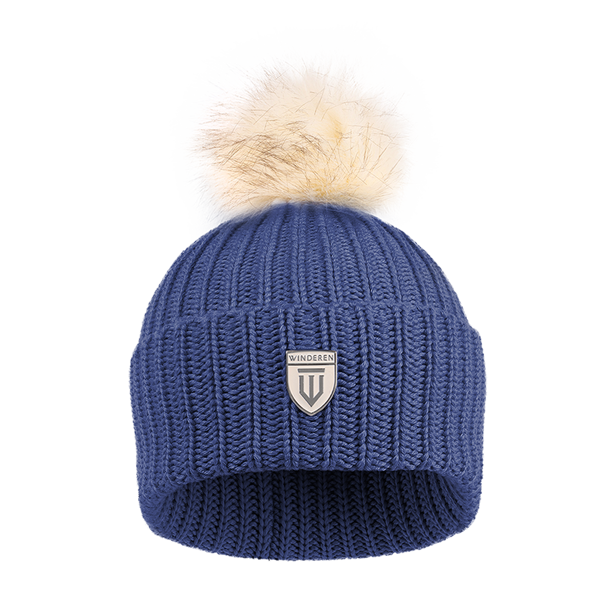 Czapka Winderen Merino - Azure Blue/Cream