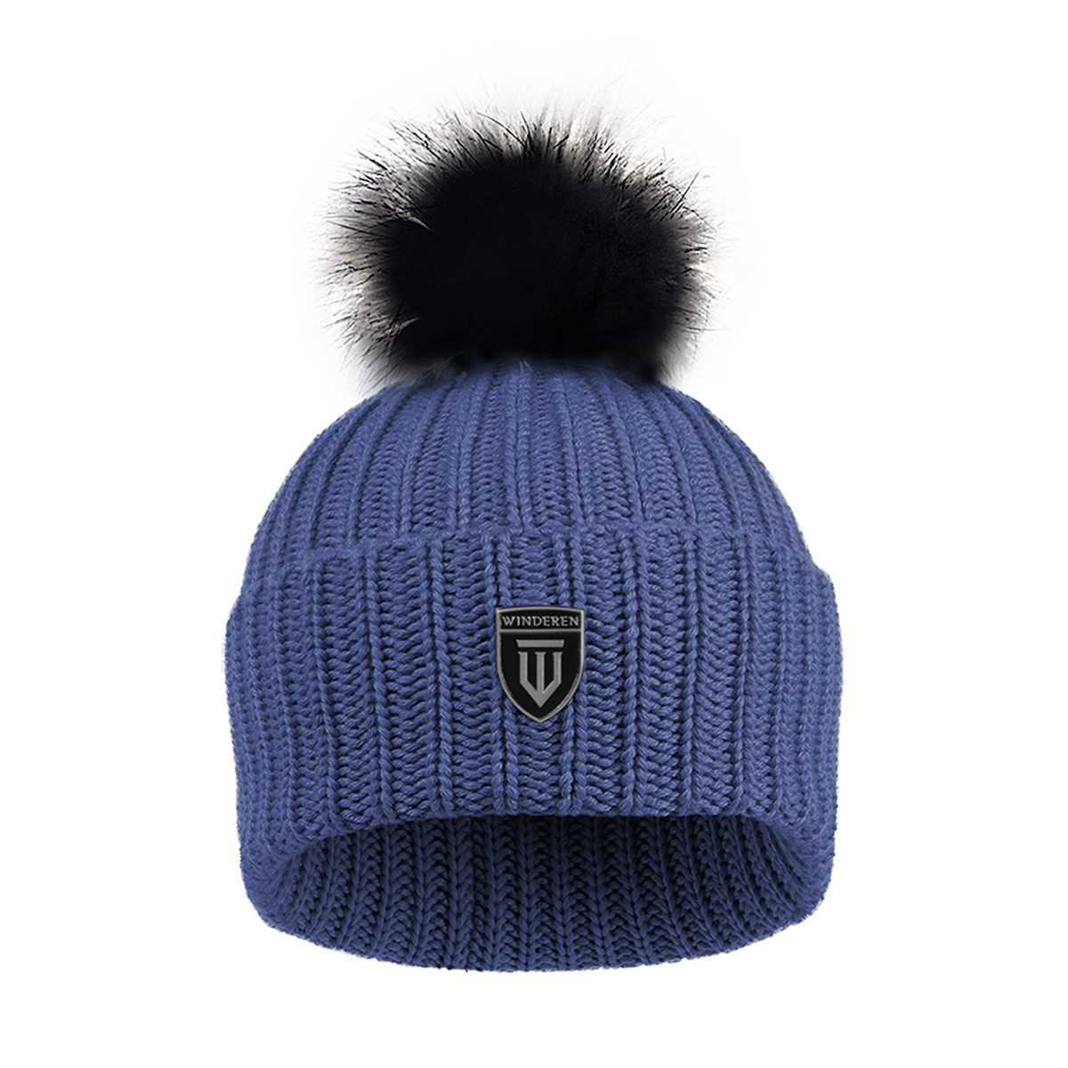 Czapka Winderen Merino - Azure Blue/Black