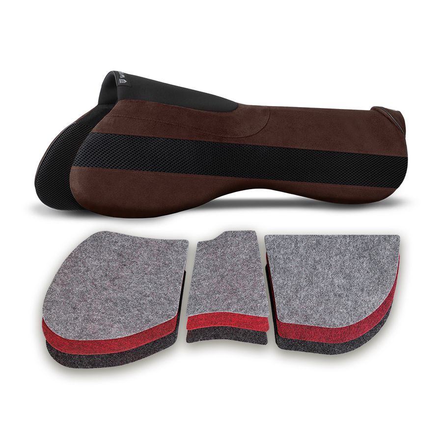 Podkładka pod siodło Winderen skokowa korekcyjna Super Slim 6mm - Chocolate 17"