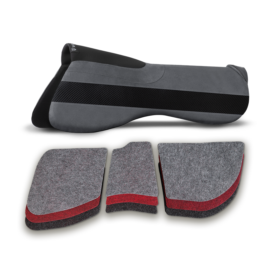 Podkładka pod siodło Winderen ujeżdżeniowa korekcyjna Super Slim 6mm - Charcoal 17"