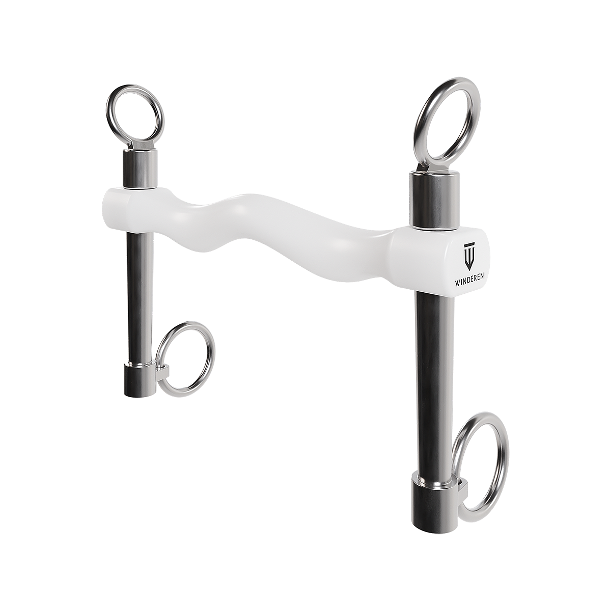 Wędzidło Winderen Munsztuk średni - Sztanga 135 mm - White Edition - Slim
