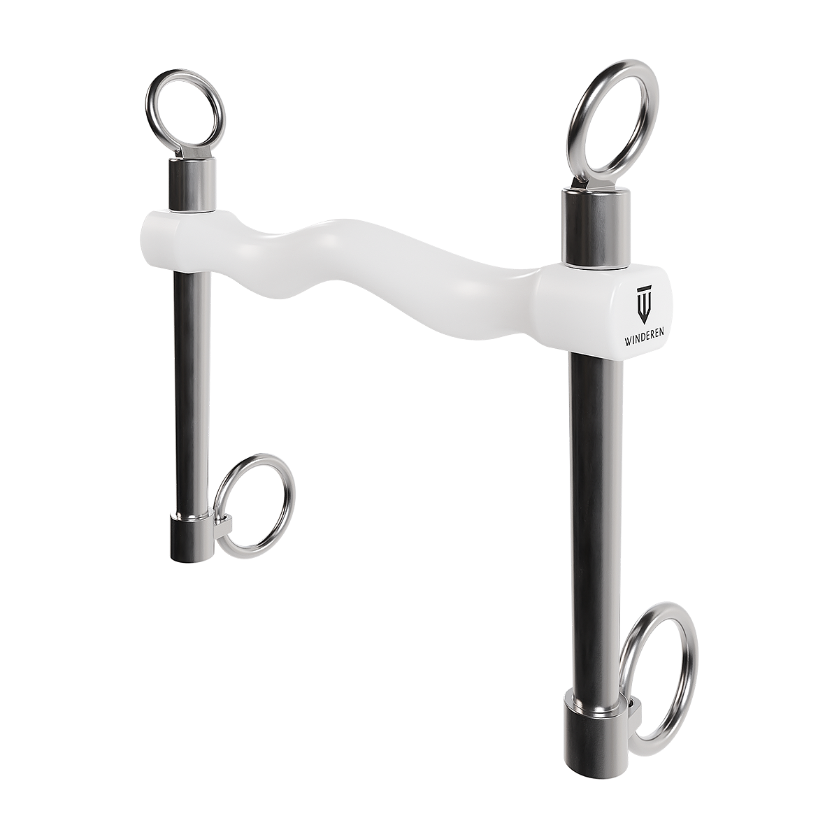 Wędzidło Winderen Munsztuk długi - Sztanga 135 mm - White Edition - Slim