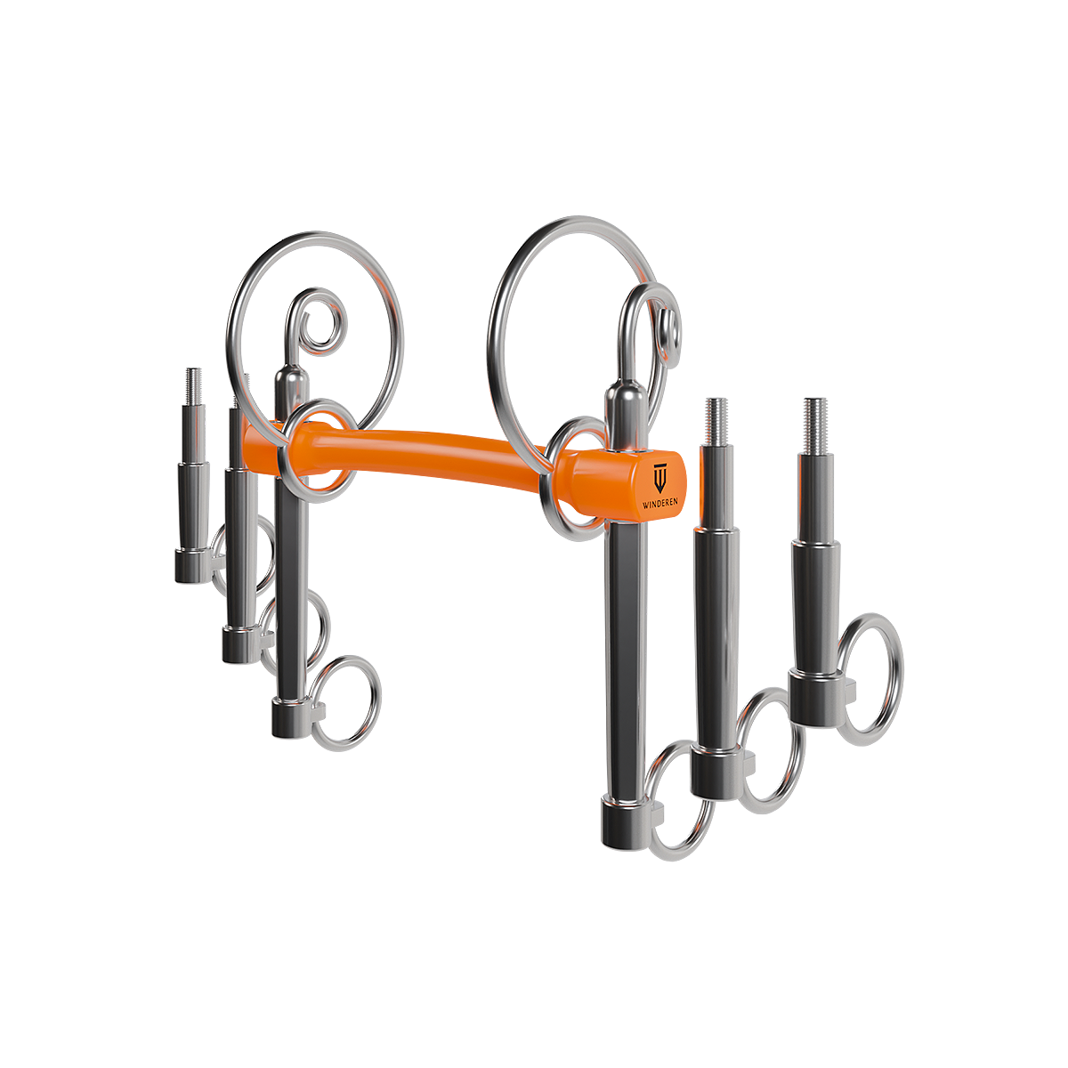 Wędzidło Winderen Swales Pelham (zestaw 3 długości) - Flexi 135 mm - Slim