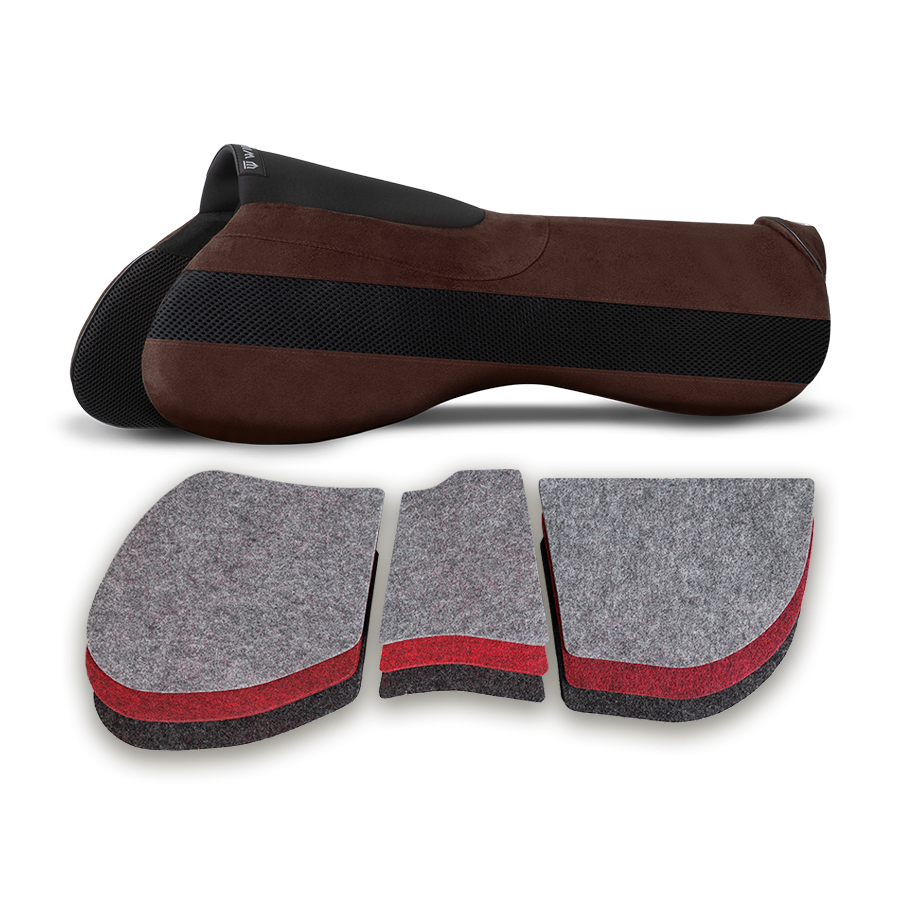 Podkładka pod siodło Winderen skokowa korekcyjna Slim 10mm - Chocolate