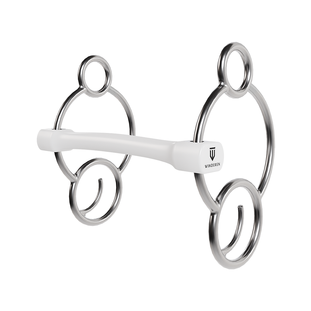 Wędzidło Winderen Wielokrążek - Flexi 135 mm - White Edition - Slim