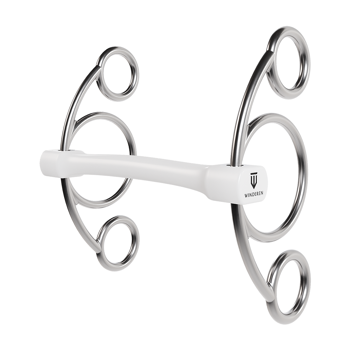Wędzidło Winderen z czankami - Flexi 135 mm - White Edition - Slim