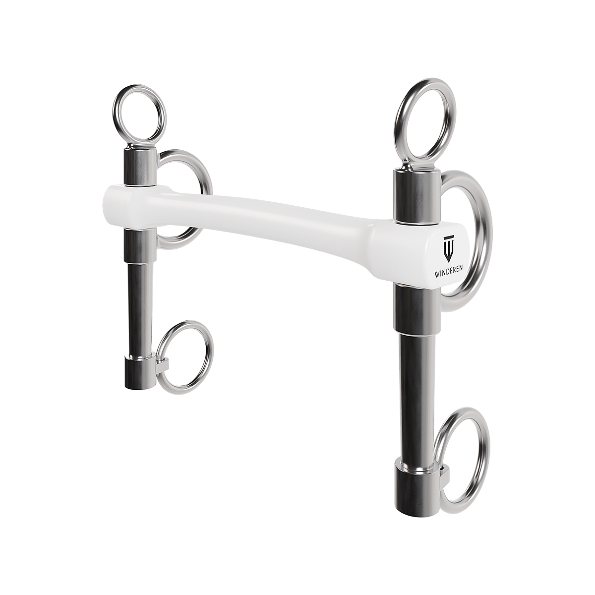 Wędzidło Winderen Pelham średni - Flexi 135 mm - White Edition - Slim