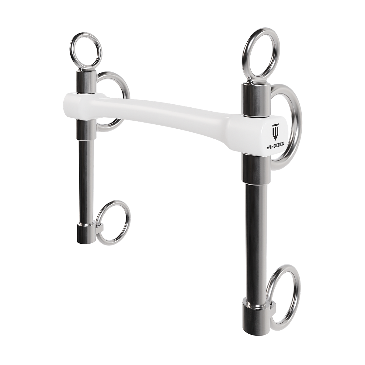 Wędzidło Winderen Pelham długi - Flexi 135 mm - White Edition - Slim