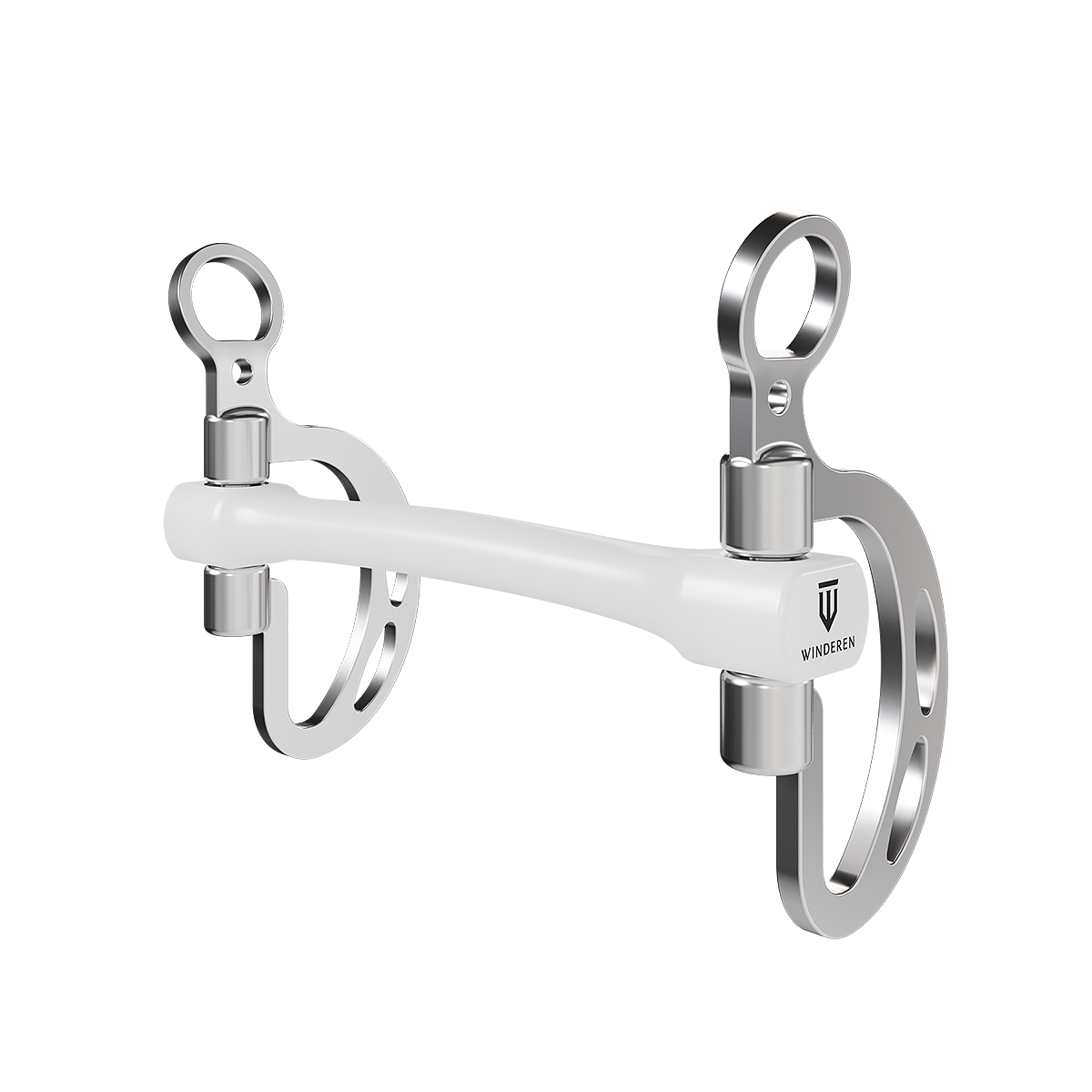 Wędzidło Winderen Kimblewick - Flexi 135 mm - White Edition - Slim