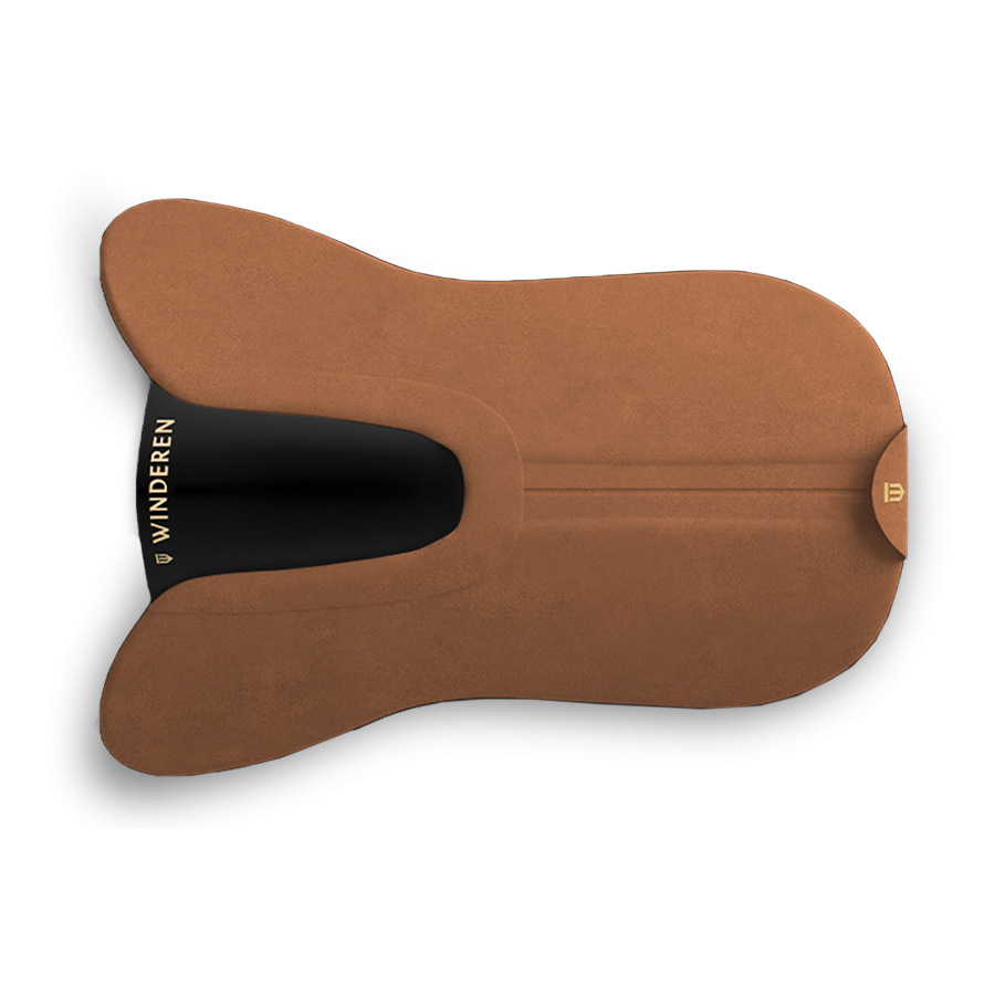 Pokrowiec do podkładki pod siodło Winderen skokowy - Caramel