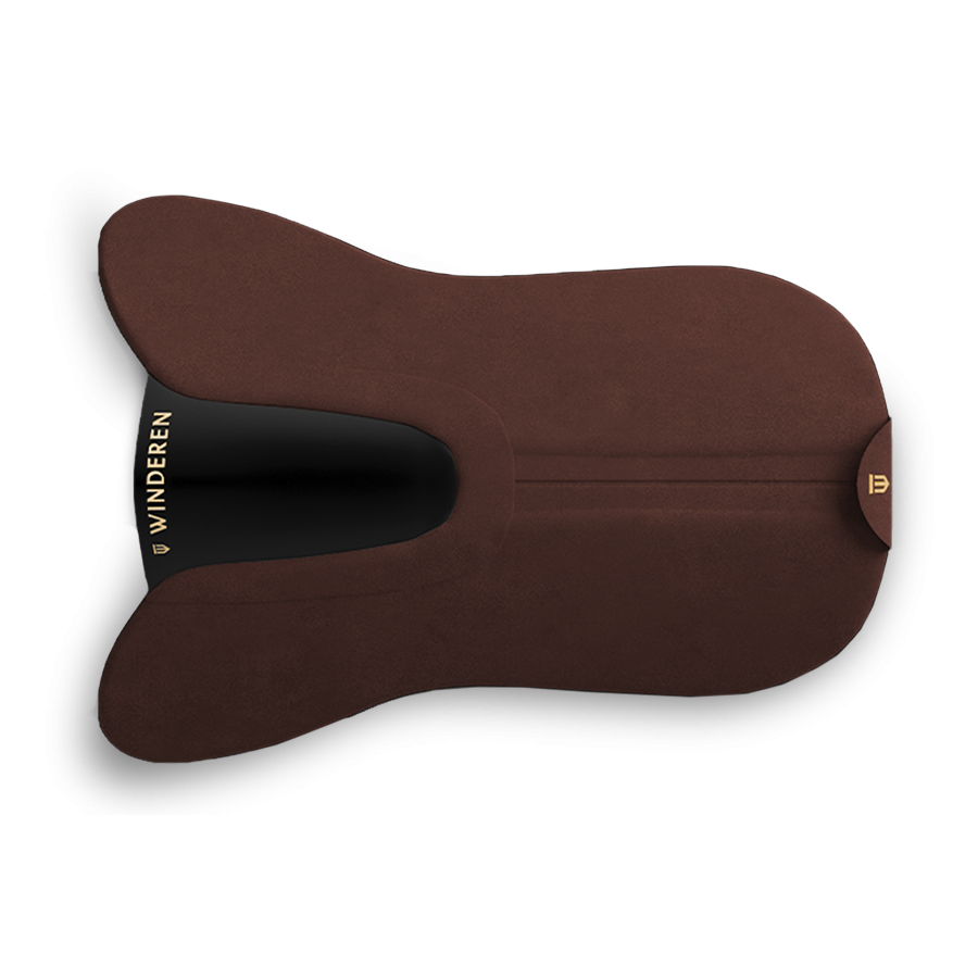 Pokrowiec do podkładki pod siodło Winderen skokowy - Chocolate