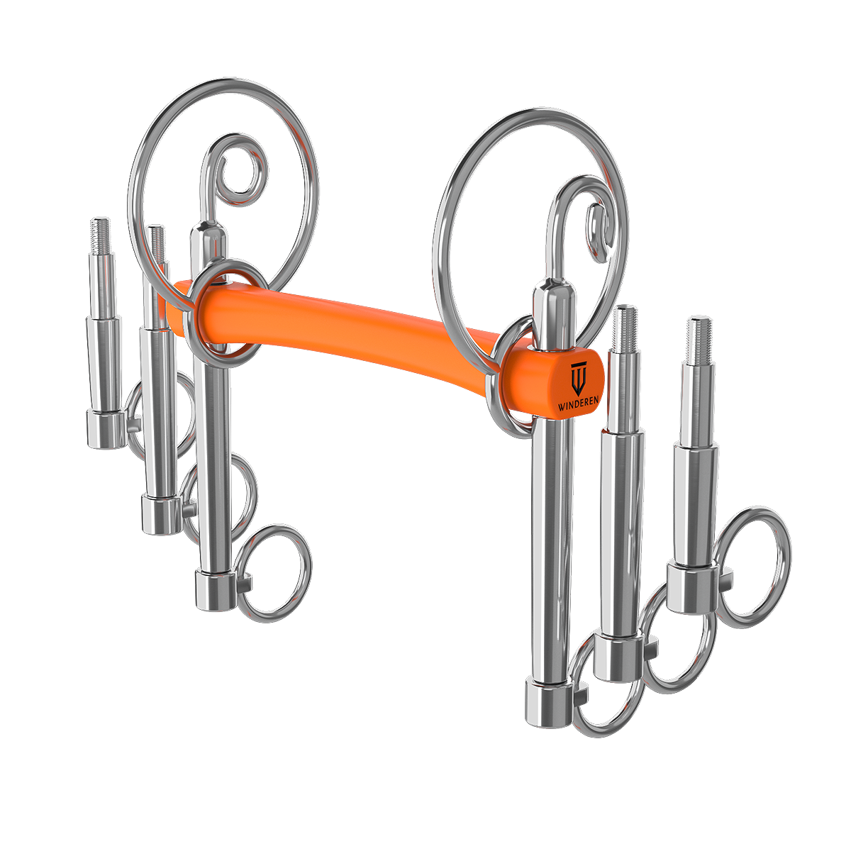 Wędzidło Winderen Swales Pelham (zestaw 3 długości) - Flexi 135 mm - Comfort